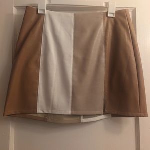 Leather skirt by LeLis, size Large